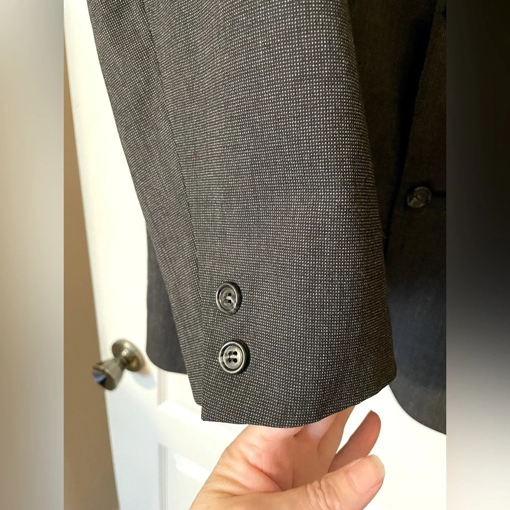 Brooks Brothers Brooksgate Blazer Men’s 42R Black Dark Gray Vintage Jacket USA